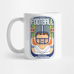 American Football White Silver Blue - Hail-Mary Blitzsacker - Jacqui version Mug